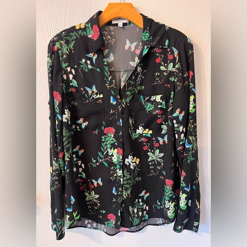 EXPRESS The Portofino Shirt Slim Fit Size Medium